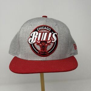Chicago Bulls New Era 9FIFTY Flat Bill Snapback Gray Red NWOT OSFM Adult